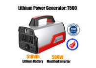 Solar Power 500w Bank Baterai Lithium Ion Portabel 14.8v 518Wh Untuk Berkemah