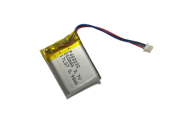 Baterai PAC 3.7V 260mAh, Baterai LiPO Debit Tingkat Tinggi 10C Untuk Kipas Portabel