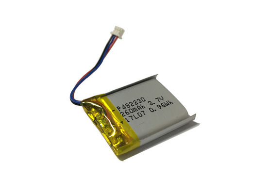 Baterai PAC 3.7V 260mAh, Baterai LiPO Debit Tingkat Tinggi 10C Untuk Kipas Portabel